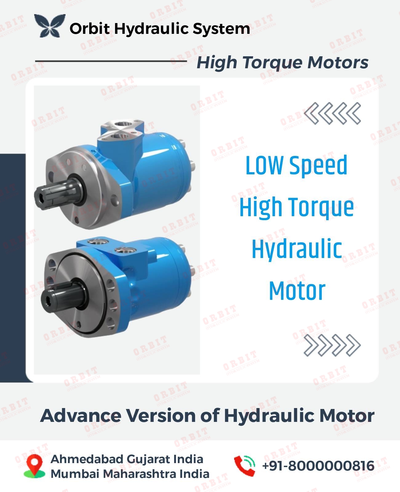 Danfoss OMM OMP OMR OMS Hydraulic Motor OMPX-160 11185704 White Hydraulic Motor In Ahmedabad Mumbai Pune Chennai Bangalore Hyderabad Nashik Indore Jaipur Delhi India